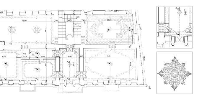 Siseruumide detailplaneering, kui on vaja rekonstrueerida, restaureerida või ümber kujundada keerukaid ruume.